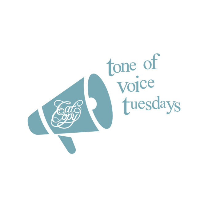 A Megaphone Shouting The Words Tone Of Voice Tuesdays